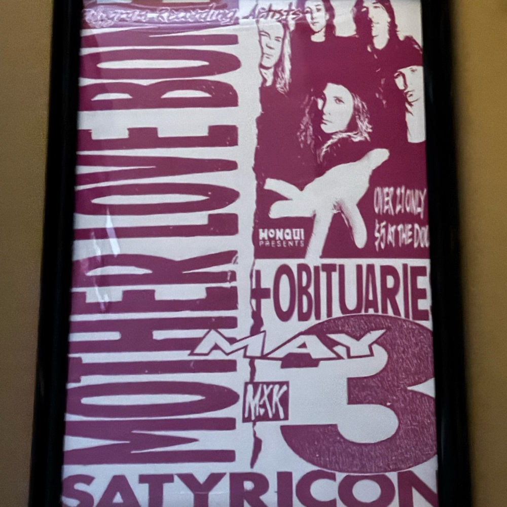 Mother Love Bone Concert Poster